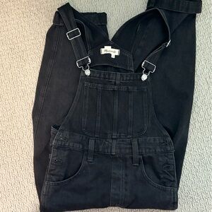 Madewell Charcoal Denim Overalls